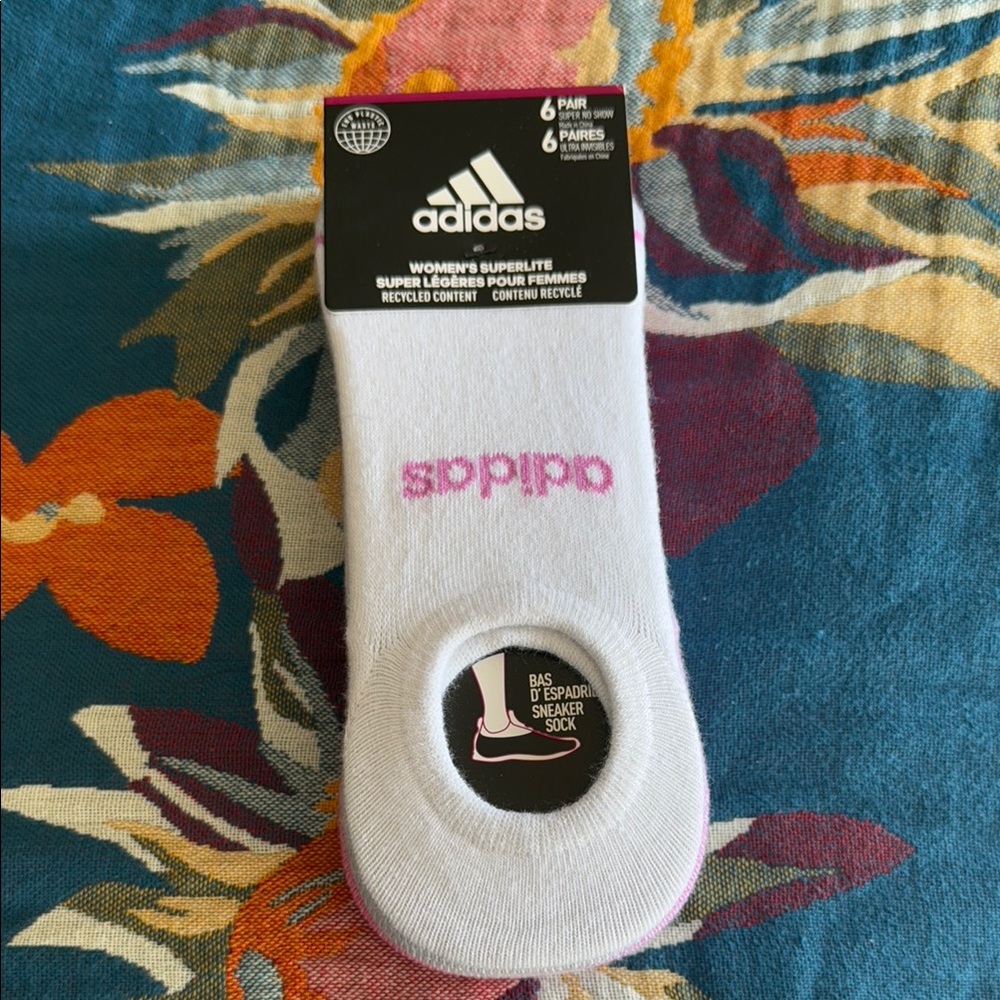 Adidas| Superlite | | No Show | Socks | Pack of 6